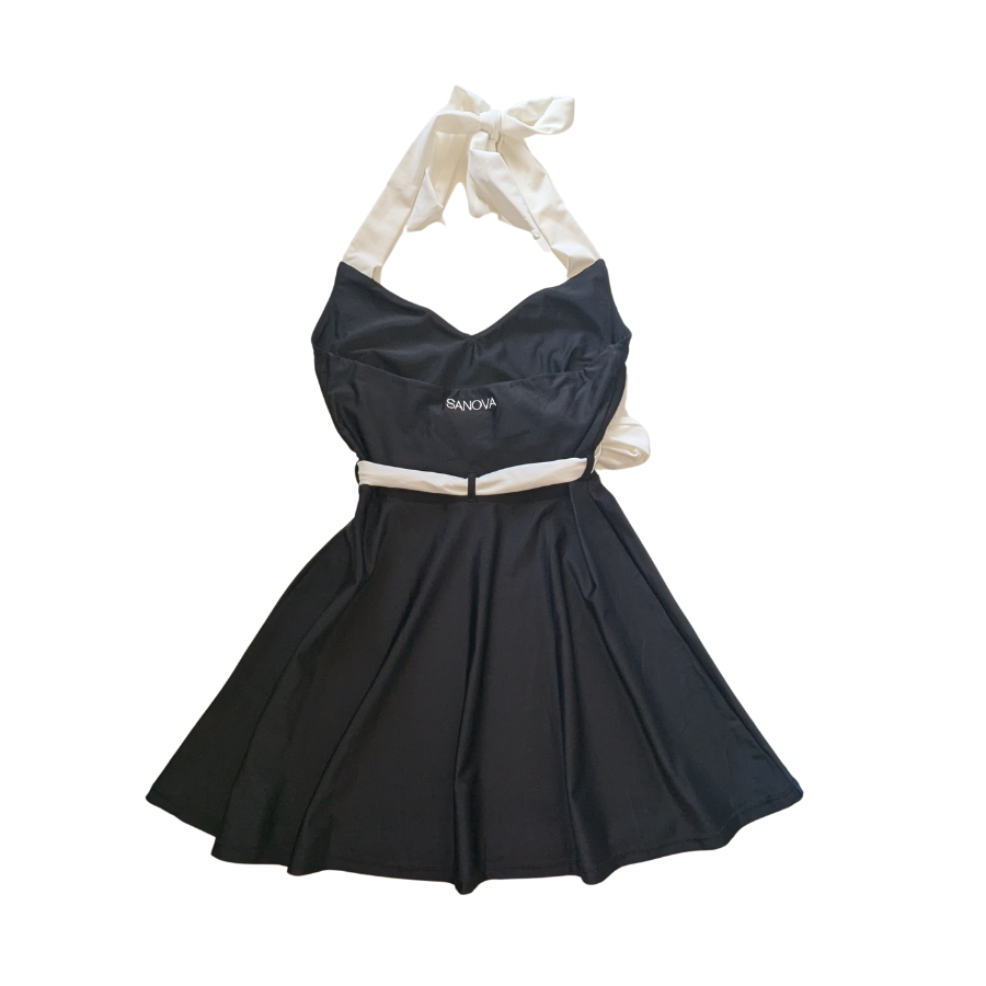 Lunar Halter Swim Dress